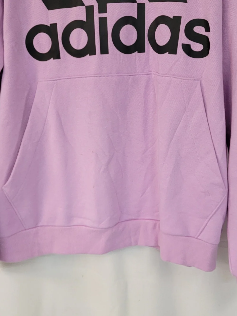 adidas Men's Lilac Hoodie with Black Logo